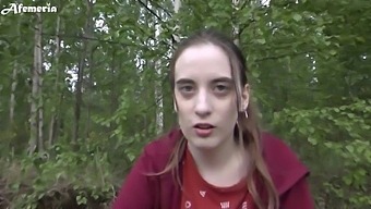 Hd Video Of 18-Year-Old Girlfriend Giving Handjob And Swallowing Cum In The Woods