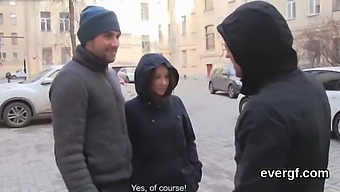 Fellow Lets His Attractive Girlfriend Get Fucked For Money In Threesome