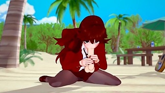 Animated Girlfriend Gives A Sensual Blowjob