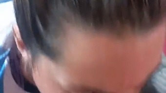 A Blonde Woman Who Enjoys Consuming Semen