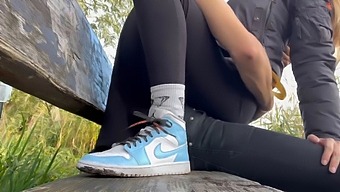 Amateur Blonde Enjoys Public Pov Sex In A Park
