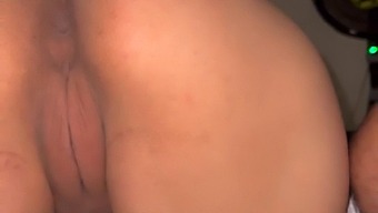 Teen Girlfriend Assumes Doggy Style Position To Reveal Her Naked Vagina