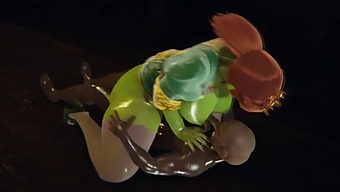 Shrek'S Princess Fiona Gets Her Big Boobs And Pussy Filled With Cum