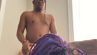 Purple-Haired Teenager Gets Rough Anal Pounding