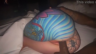 Tattooed Olivia Enjoys Riding Big Black Cock In Slow Motion