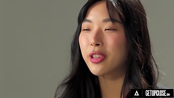 Intimate Exploration Of Brunette Elle Lee'S Sexual Climax: A Full Solo Masturbation Scene