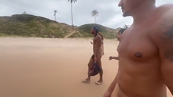 My Girlfriend And I Visited The Beach For Some Nude Fun, Exploring Our Sexuality