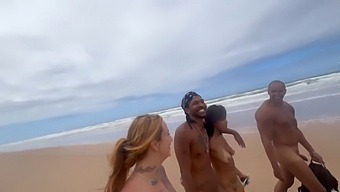 Nudist Beach Fun With Hot Friends, Got It All On Camera!