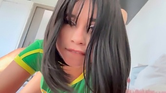 My Sultry Stepsister From Brazil Craves My Hot Load On Her Pretty Face