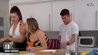 Beautiful Girlfriend'S Best Friend Comes In For A Few Days And She And Her Boyfriend Have Sex And Then They Meet Up With Her For A Threesome.