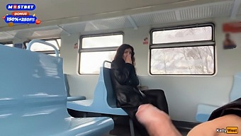 A Man Who I Had Just Met Assisted Me To Reach An Orgasm On A Public Train And He Even Walked Around The Carriages With Semen On His Face – A Cumwalk.